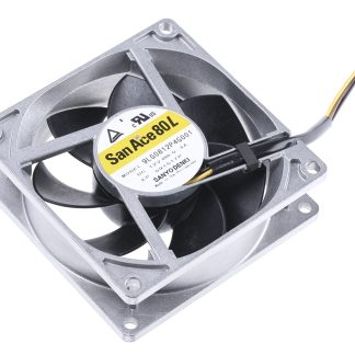 Ventola assiale in c.c. Sanyo Denki San Ace 9LG, 92m³/h, 12 V c.c., 80 x 80 x 25mm