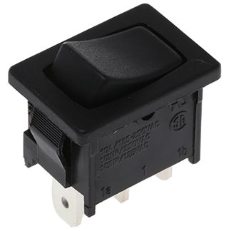 Interruttore a bilanciere Molveno, SPDT, On-On, , Nero
