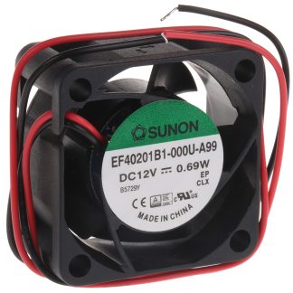 Ventola assiale in c.c. Sunon EF, 15m³/h, 12 V c.c., 40 x 40 x 20mm