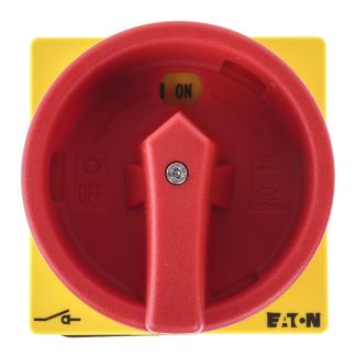 Manopola rotante Eaton 172840 SVB-P1/M, Rosso, 80mm, IP65, per Interruttore di scollegamento P1, interruttore di