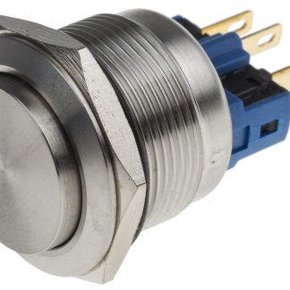 Interruttore a pulsante RS PRO, Momentaneo, SPDT, , 5 A a 250 V c.a., IP67 Montaggio a pannello