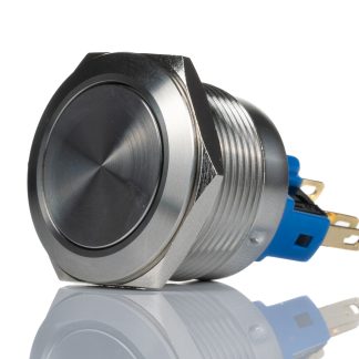 Interruttore a pulsante RS PRO, Momentaneo, SPDT, , 5 A a 250 V c.a., IP65, IP67 Montaggio a pannello