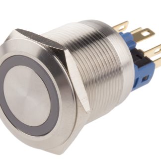 Interruttore a pulsante RS PRO, A ritenuta, SPDT, luminoso, 5 A a 250 V c.a., IP65, IP67 Montaggio a pannello