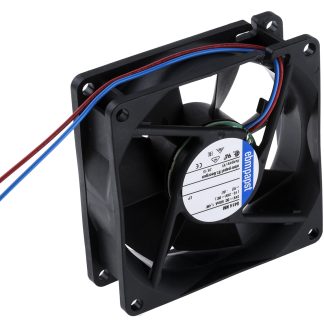 Ventola assiale in c.c. ebm-papst 8400 N, 58m³/h, 24 V c.c., 80 x 80 x 25mm