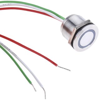 Interruttore capacitivo Momentaneo NA, 1.5A, 30V cc LED Verde, IP68