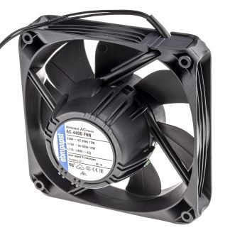 Ventola assiale in c.a. ebm-papst AC 4400 FN, 205m³/h, 85 → 265 V c.a., 119 x 119 x 25mm