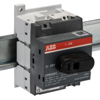 Interruttore di isolamento ABB OTDC32F2 1SCA121456R1001, 2P, 2 NA + 2 NA, 32A, 660V cc, IP20