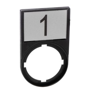 Supporto piastra per legenda con inserto Eaton per uso con Pulsanti e spie modulari 22,5 mm