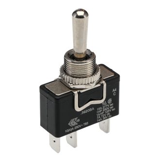 Interruttore a levetta IP67 On-Off-On SPDT con terminali Linguetta