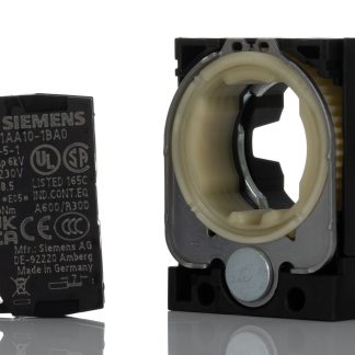 Blocco contatti Siemens, 1 N/A, 5 → 500V ca/cc, terminali a A vite