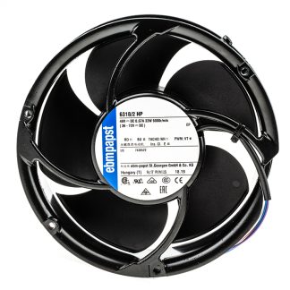 Ventola assiale in c.c. ebm-papst 6300 - S-Force, 710m³/h, 48 V c.c., 172 x 51mm, Ø 171.5mm