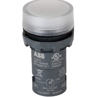 Spia 1SFA619403R5028 CL2-502C, LED, foro 22mm, Montaggio a pannello, , IP66, IP67, IP69K, IP20