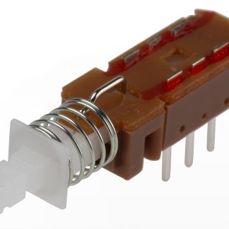 Interruttore a pulsante miniaturizzato KNITTER-SWITCH, A ritenuta, DPDT, , 1 A PCB