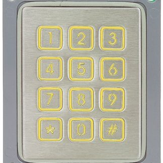 Tastiera in acciaio inox 4 x 3 a 12 tasti IP65