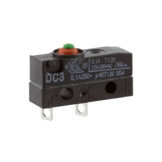 Microinterruttore, ZF, SPST, 100 mA a 30 V cc, IP6K7, A saldare