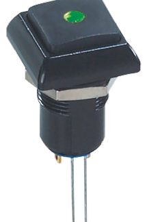Interruttore a pulsante APEM, A ritenuta, luminoso, 5 A a 28 V cc, IP67 Montaggio a pannello