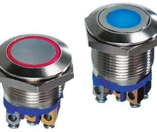 Interruttore a pulsante APEM, Momentaneo, SPST, luminoso, 50 mA a 24 V c.c., IP67