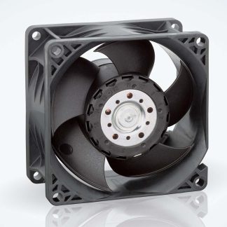 Ventola assiale in c.c. ebm-papst 8200 J, 132.6m³/h, 24 V dc, 80 x 80 x 38mm