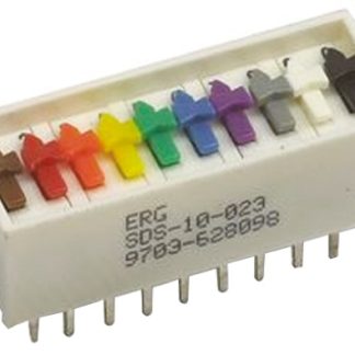 Interruttore DIP ED57165, SPST, 1 A a 100 V, 10 posizioni, Foro passante