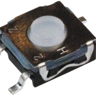 Interruttore tattile C & K, SPST, 6.2 x 6.2 x 3.5mm, L. attuatore 0.9mm, Montaggio superficiale