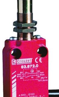 Interruttore di fine corsa Crouzet, Stantuffo, NO/NC, 30V, 100mA, IP66, IP67