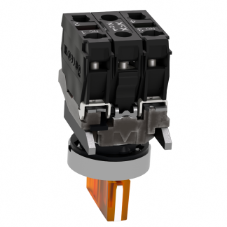 Selettore Schneider Electric XB4BK135B5 a 3 posizioni , diam. foro 22mm