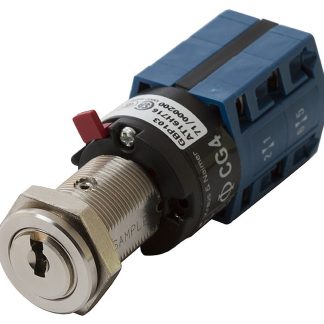 Interruttore a chiave 7-350182-1-NI a 2 posizioni, DPDT