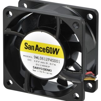 Ventola assiale in c.c. Sanyo Denki San Ace 9WL, 84m³/h, 12 V c.c., 60 x 60 x 25mm