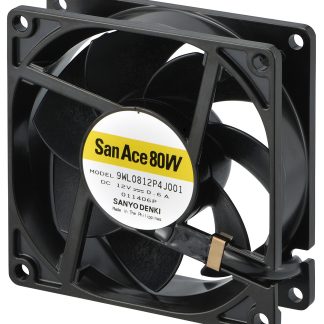 Ventola assiale in c.c. Sanyo Denki San Ace 9WL, 124.2m³/h, 24 V c.c., 80 x 80 x 25mm