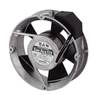 Ventola assiale in c.a. Sanyo Denki San Ace 109 AC, 384m³/h, 100 V c.a., 172 x 51mm, Ø 172mm