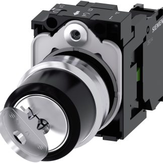 Interruttore a chiave 3SU1150-4BF11-1BA0 a 2 posizioni, SPST con tenuta IP66, IP67, IP69