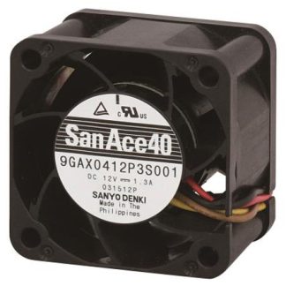 Ventola assiale in c.c. Sanyo Denki San Ace 9GAX, 54m³/h, 12 V c.c., 40 x 40 x 28mm