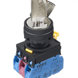 Interruttore a chiave YW1K-3AE21 a 3 posizioni, DPDT con tenuta IP65