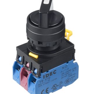 Selettore Idec YW1S-31E21 a 3 posizioni , diam. foro 22mm