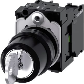 Interruttore a chiave 3SU1100-4BL11-1NA0 a 3 posizioni, SPST con tenuta IP66, IP67, IP69