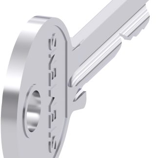 Chiave per interruttore a chiave, 3SU1950-0FP80-0AA0, per uso con Interruttore a chiave Sirius Act SSG10
