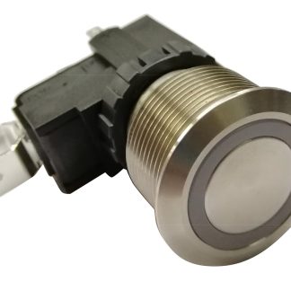 Interruttore a pulsante RS PRO, A ritenuta, SPDT, luminoso, 16 A, 26 A, IP67 Montaggio a pannello