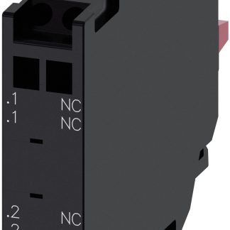 Blocco contatti Siemens, 2NC, 5 → 500V ca/cc, terminali a Molla
