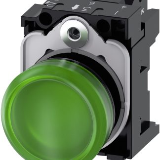 Indicatore 3SU1102-6AA40-3AA0, LED, foro 22mm, Montaggio a pannello SIRIUS ACT