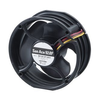 Ventola assiale in c.c. Sanyo Denki 9RF, 1.2m³/min, 24 V c.c., 92 x 92 x 38mm, Ø 92mm
