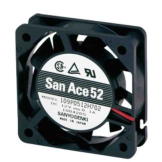 Ventola assiale in c.c. Sanyo Denki 109P, 13.24cfm, 24 V c.c., 52 x 52 x 15mm