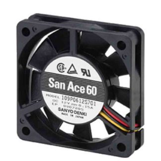 Ventola assiale in c.c. Sanyo Denki 109P, 10.6cfm, 5 V c.c., 60 x 60 x 15mm
