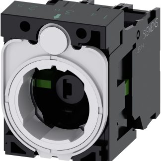 Blocco contatti Siemens, 2NO, 6 ... 24V, terminali a A vite, LED