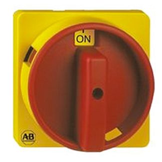 Manopola rotante Allen Bradley 194L-HE8N-175, Rosso/Giallo, IP66, per Serie 194E