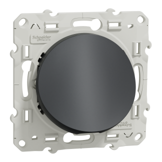 Interruttore luce Schneider Electric serie Odace, Antracite, IP2X