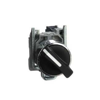 Selettore Schneider Electric XB4BD21 a 2 posizioni , diam. foro 22mm