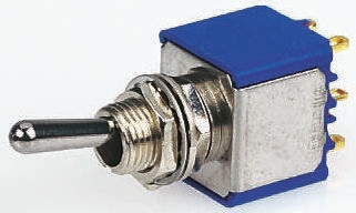 Interruttore a levetta No On-Off-On 3PDT con terminali Solder Lug