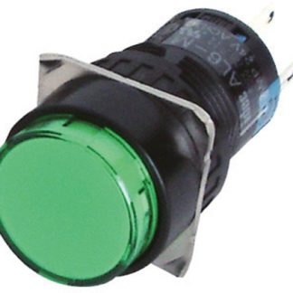 Interruttore a pulsante Idec, A ritenuta, DPDT, luminoso, 1 A a 120 V c.a., 1 A a 24 V c.c., IP40 Montaggio a pannello