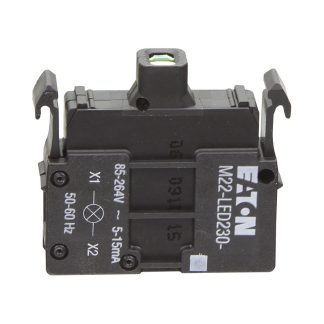 Blocco LED Eaton, 85 → 264V ca, terminali a A vite, LED Colore verde