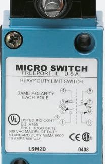 Interruttore di fine corsa Honeywell, 2NA, 2NC, 600V, 10A